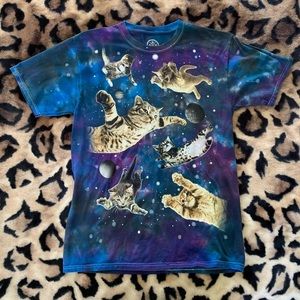Galaxy Cat T-Shirt Size Medium